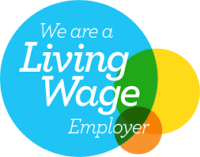 Living wage log in light blue