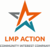 Star logo for LMP Action in orange and teal